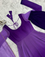 Multi color anarkali