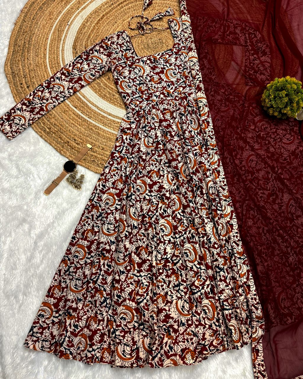 Kalamkari anarkali