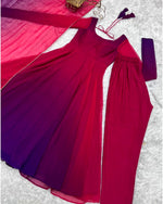 Multi color anarkali