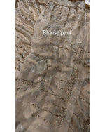 Space beads work saree