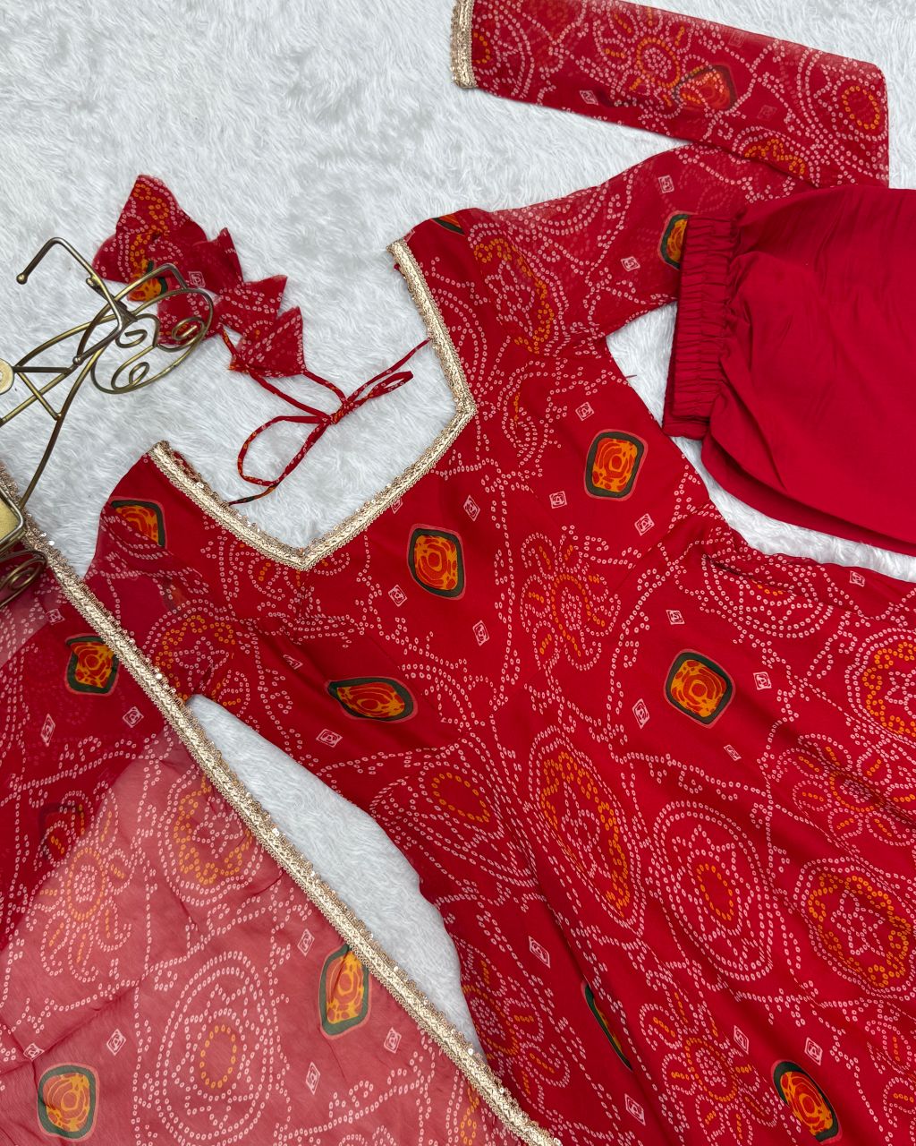 Bandhini gown