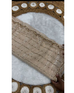 Space beads work saree