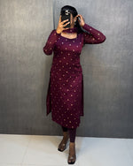 Silk georgette kurti