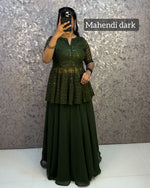 Sharara / palazo + peplum top