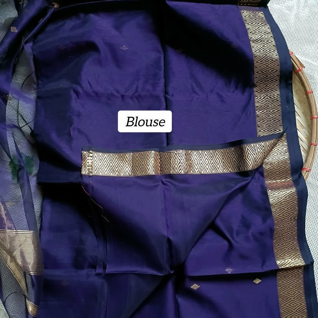 Nayanthara purple saree