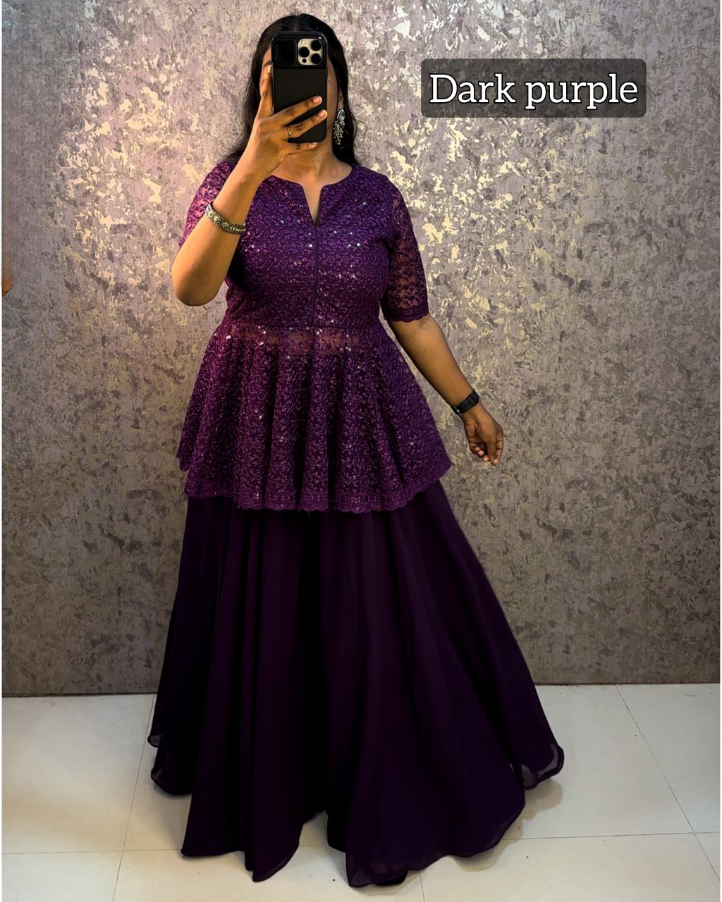 Sharara / palazo + peplum top