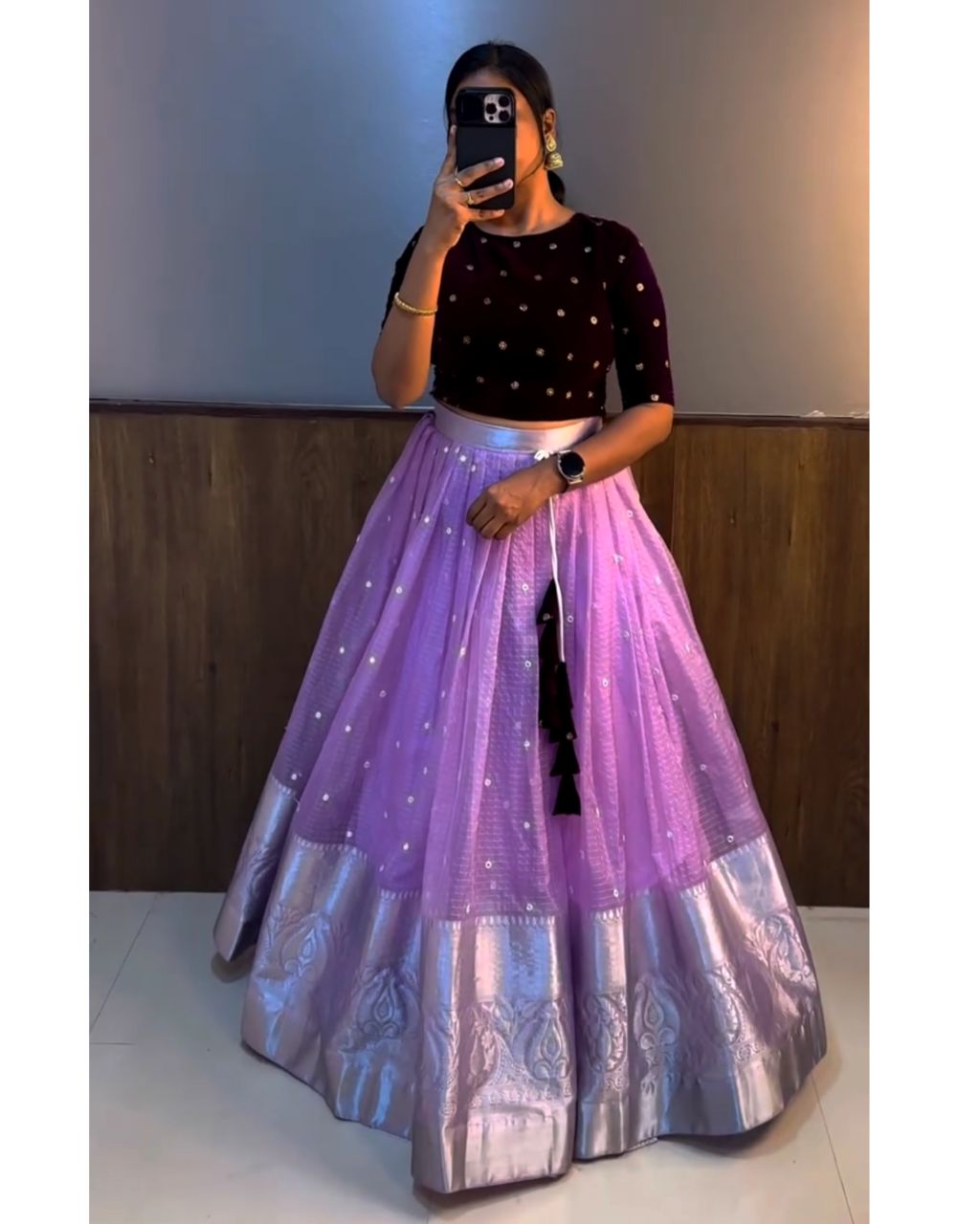 Skirt + top Lavender - wine