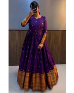 Butti purple gown