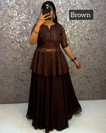 Sharara / palazo + peplum top