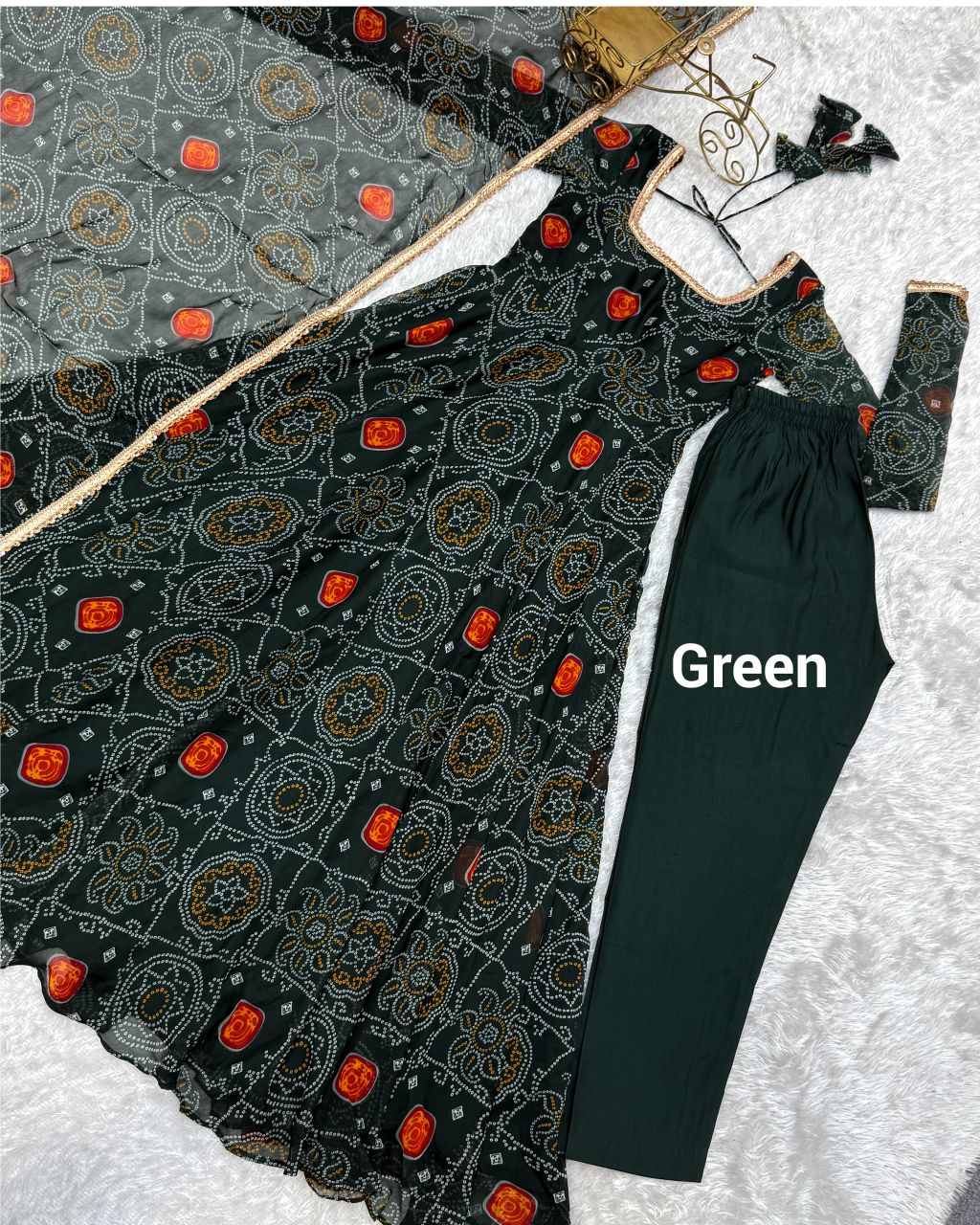 Bandhini gown