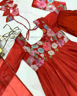 Organza floral gown