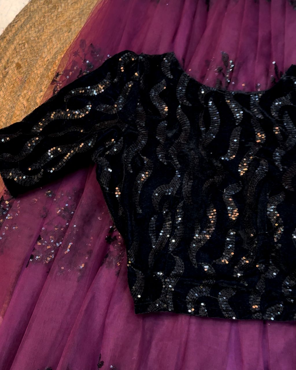Netted Lehenga