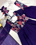 Organza floral gown
