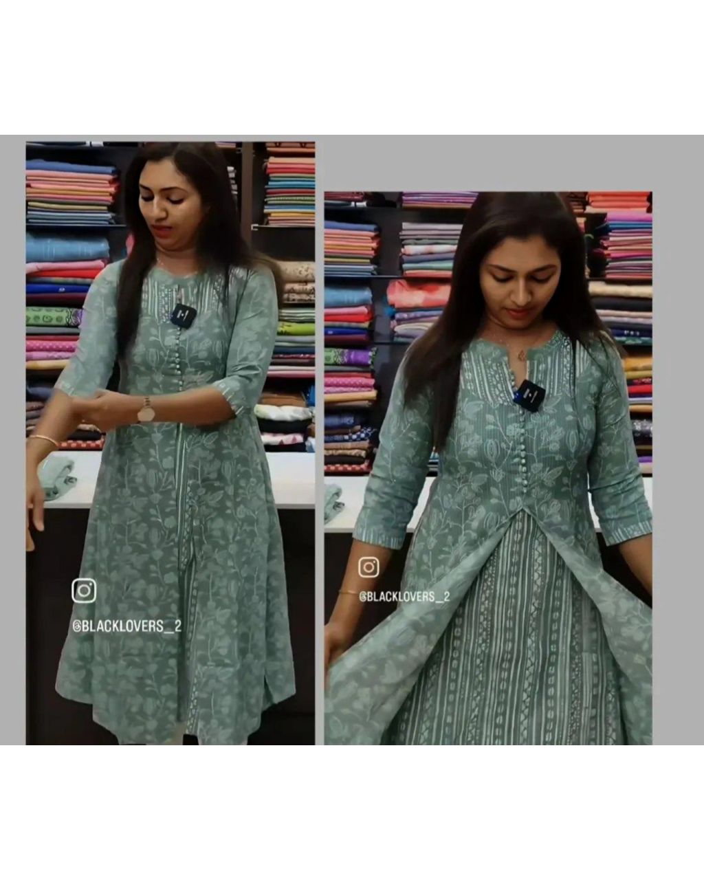 Kurti green color