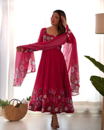 Organza floral gown