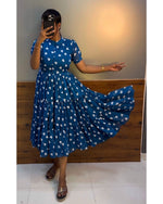 Heart printed midi