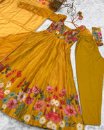 Organza floral gown