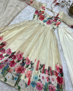 Organza floral gown