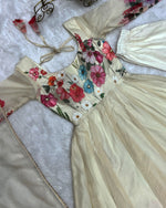 Organza floral gown