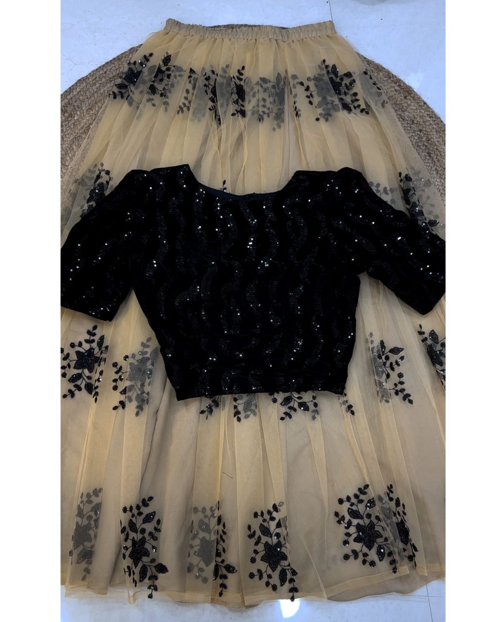 Netted Lehenga