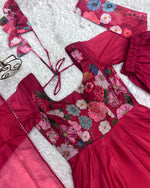 Organza floral gown