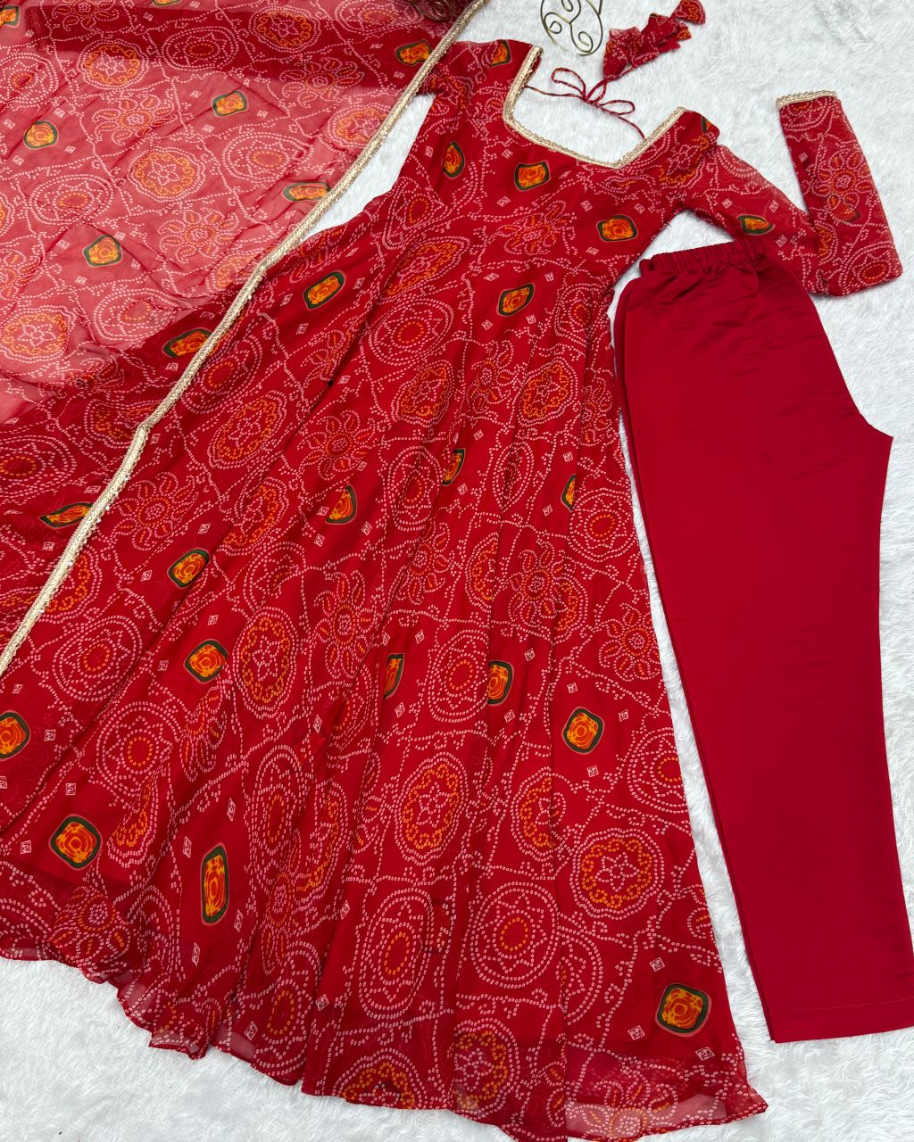 Bandhini gown