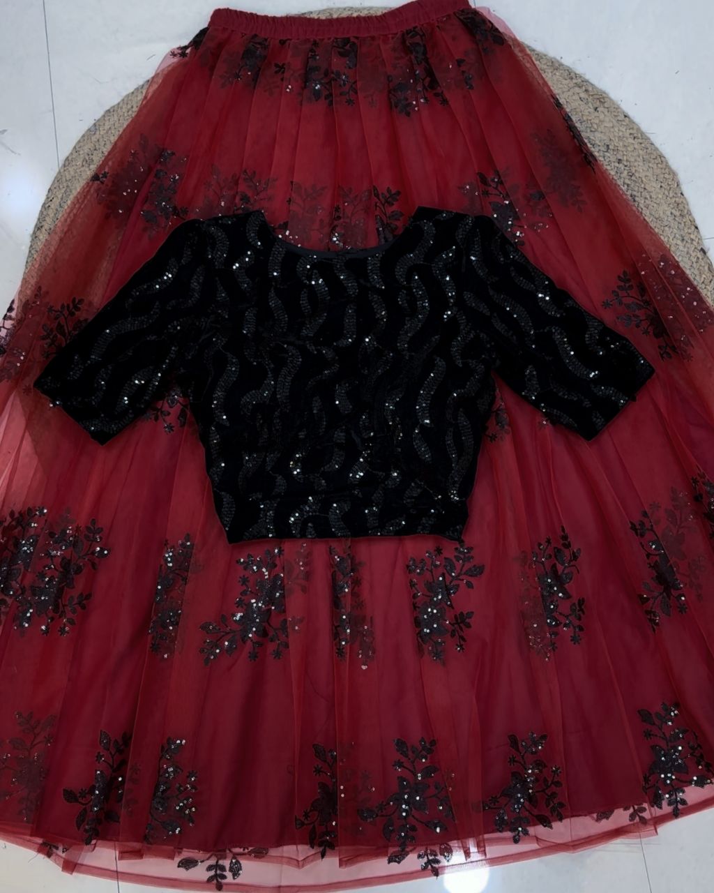 Netted Lehenga