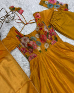 Organza floral gown