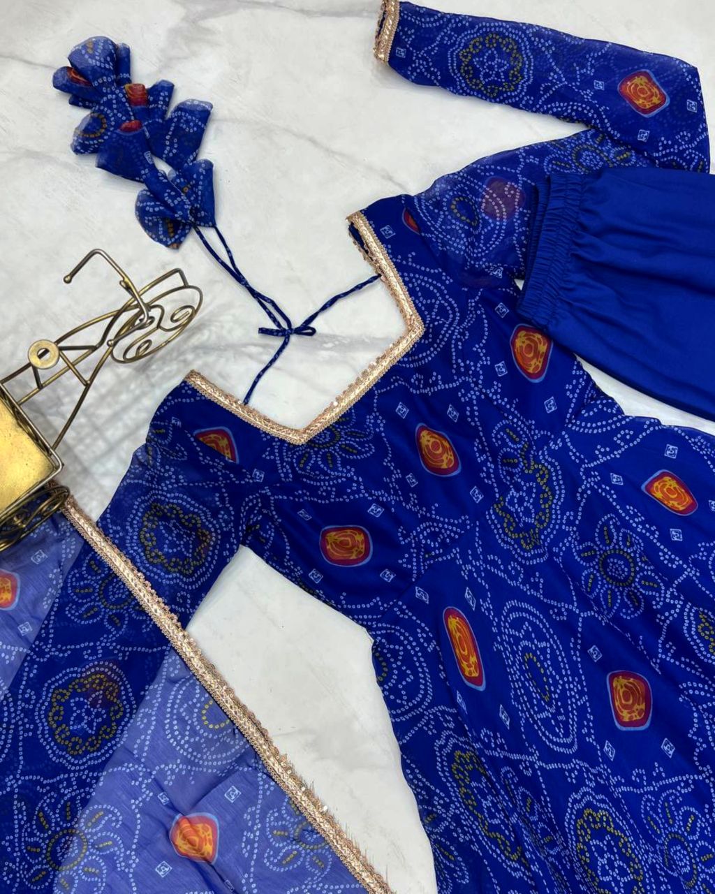 Bandhini gown