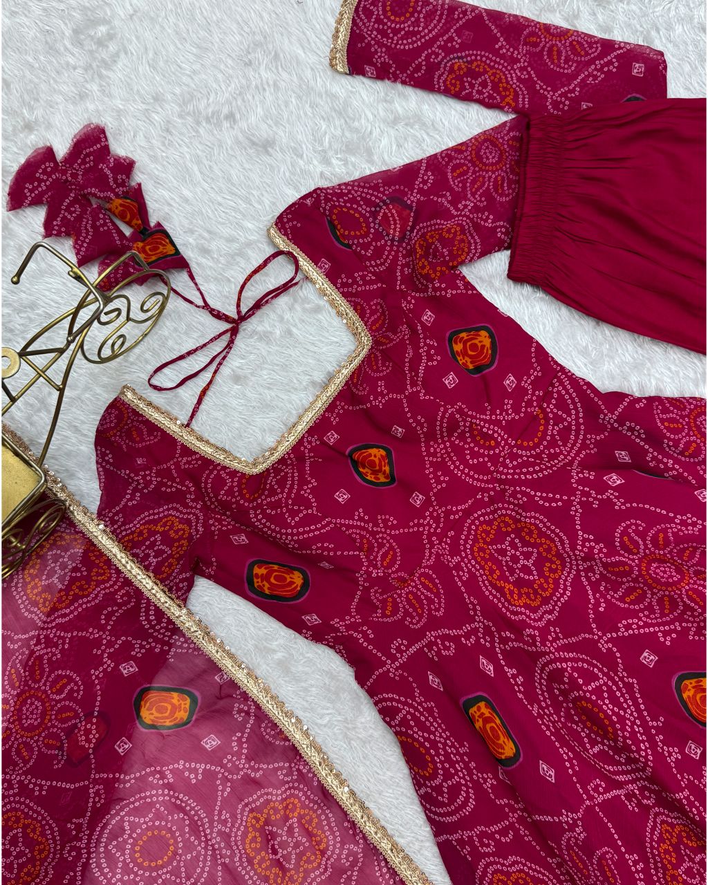 Bandhini gown