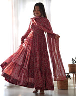 Layer Flared Gown