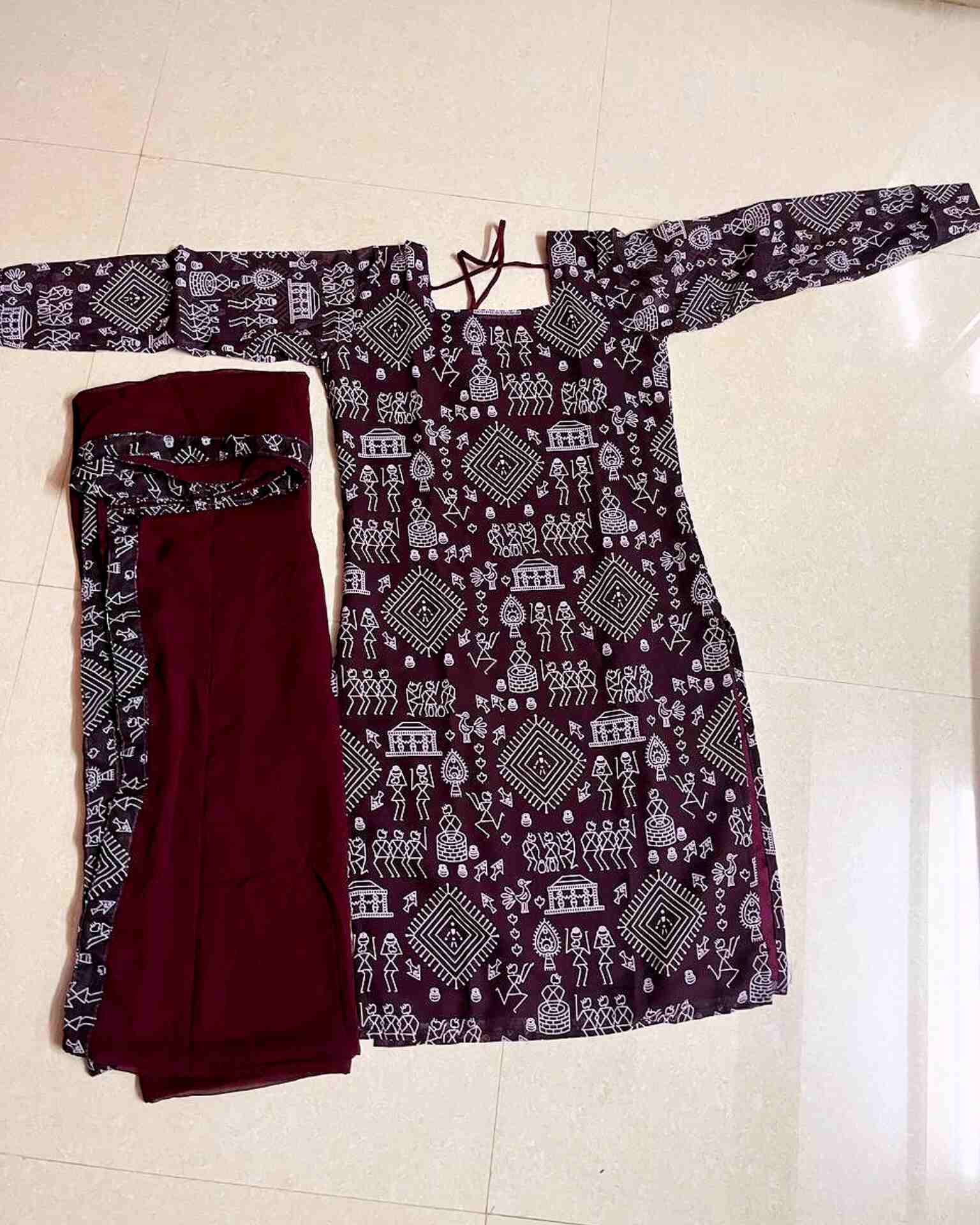 Village print kurti photo review